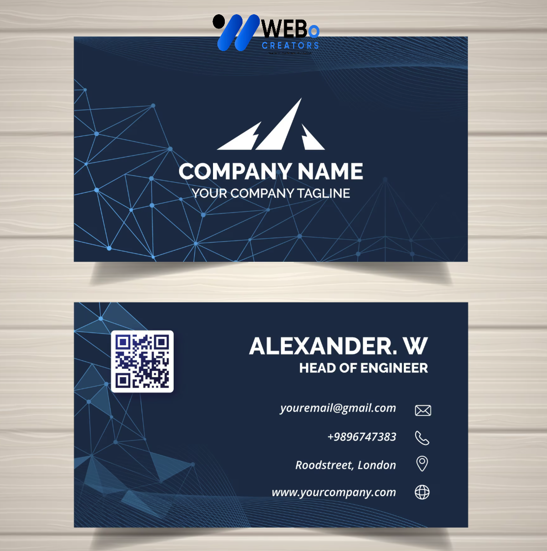 Elegant Professional Business card design with golden stripes Agency in Melbourne, VIC