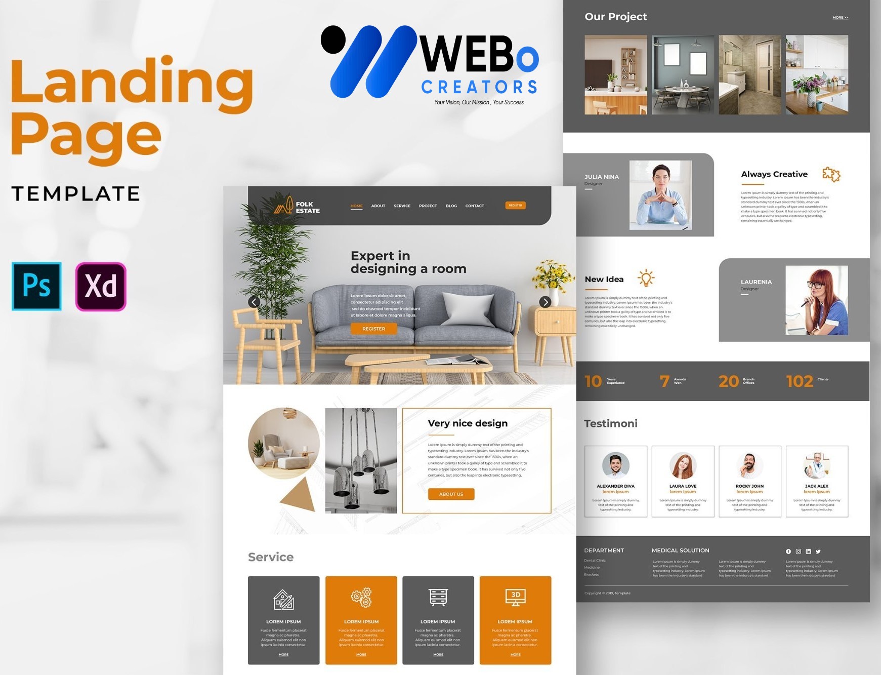 Creative Landing Page Designs, Themes, Graphic Elements for Melbourne, VIC Businesses 2026