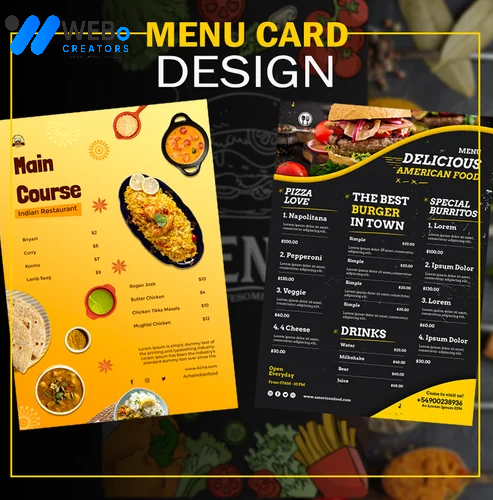 Restaurant digital menu board Melbourne, VIC menu printing services online food menu design 2026